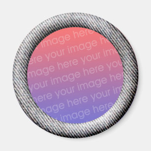 Imã Modelo Denim (borda do quadro de efeito 3d)