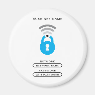 Imã Modelo do logotipo técnico da chave WiFi