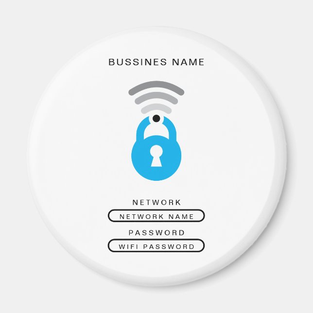 Imã Modelo do logotipo técnico da chave WiFi (Frente)
