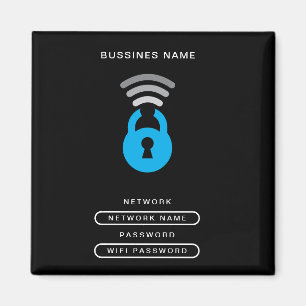 Imã Modelo do logotipo técnico da chave WiFi