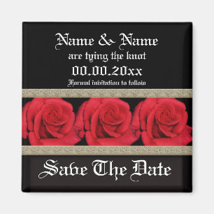 Imã Modelo dos ímãs - rosas vermelhas customizáveis