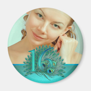 Imã Modelo elegante da pena do pavão do doce 16