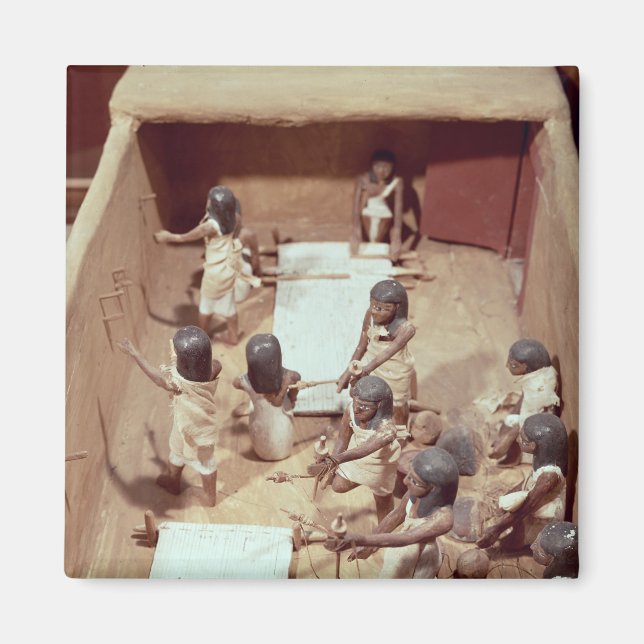 Imã Modelo funerário de uma oficina têxtil (Frente)