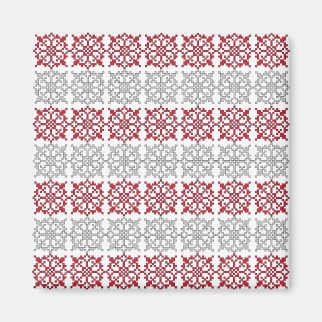 Imã Modelo geométrico I do sinal SUN letão tradicional (Frente)