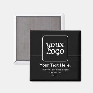 Imã Modelo Moderno para o Seu Logotipo Preto & Branc