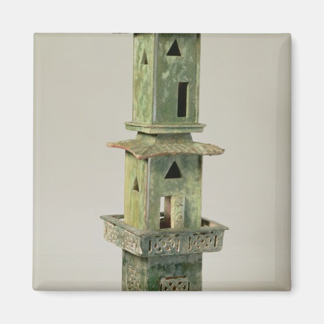 Imã Modelo verde de uma torre (Frente)