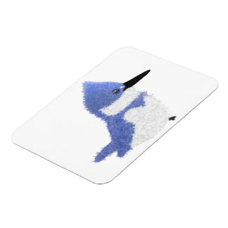 Ímã Modern charming belted kingfisher