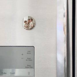 Imã Modern Custom Photo MOM Mothers Day Magnet