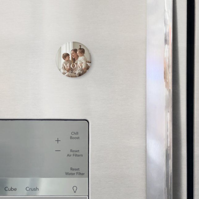 Imã Modern Custom Photo MOM Mothers Day Magnet (In Situ (Fridge))