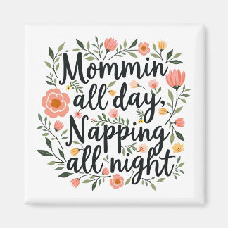 Imã Modern Cute Floral Mama Gift