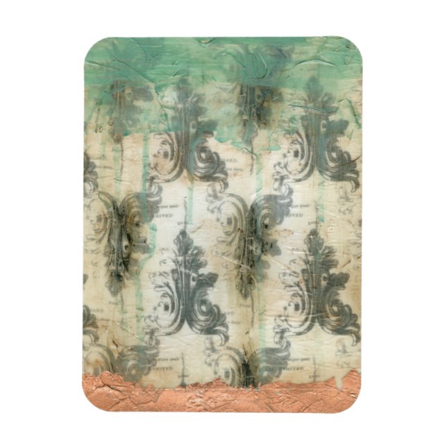 Ímã Modern Fleur De Lis Design (Vertical)