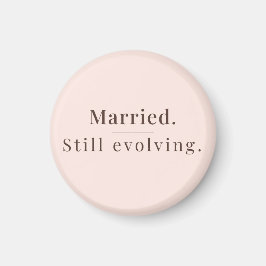 Imã Modern Minimalist Marriage Quote Fridge Magnet