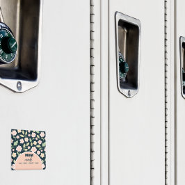 Imã Modern Pink Wildflowers Pattern