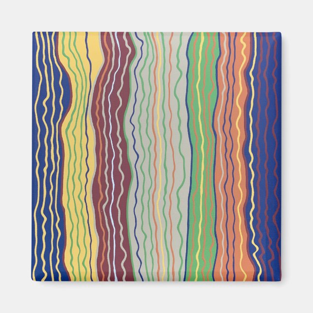 Imã Modern Squiggles 3 Magnet (Frente)