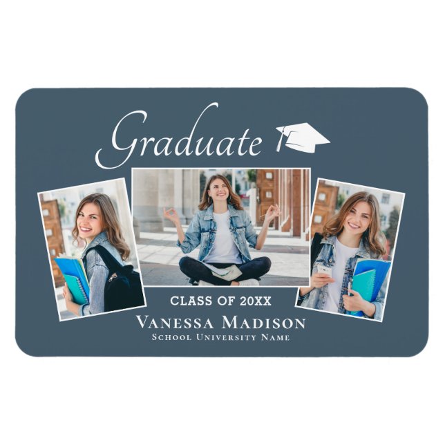 Ímã Moderno | Anúncio de Formando Fotográfico Elegante (Horizontal)