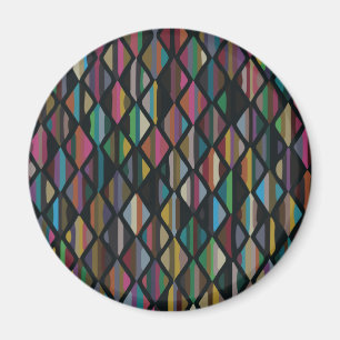 Imã Moderno Art Deco Multicolore