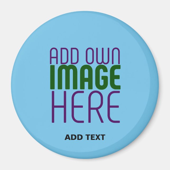 IMÃ MODERNO EDITABLE SWAG SKY BLUE IMAGE TEXTO MODELO (Frente)