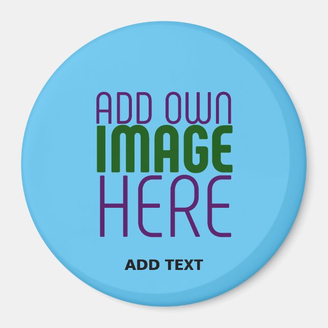 IMÃ MODERNO EDITABLE SWAG SKY BLUE IMAGE TEXTO MODELO (Frente)