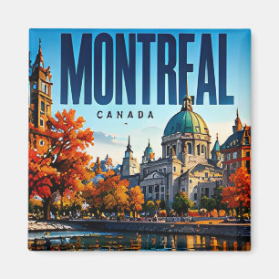 Imã 🍁 Moderno Horizonte de Montreal Estilo Urbano 🍁