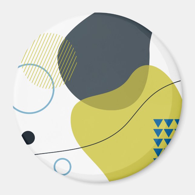 Imã Moderno, Memphis, legal, único, ilustração de tend (Frente)