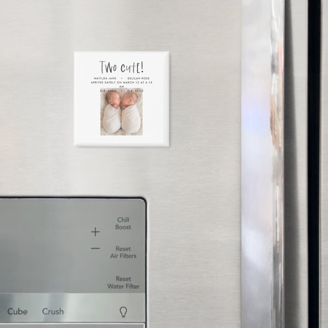 Imã Moderno simples gêmeos foto bronzeado marrom dois  (In Situ (Fridge))
