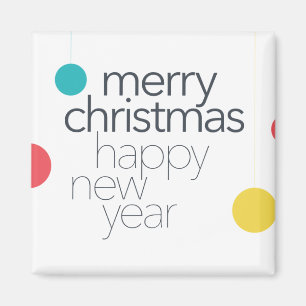 Imã Moderno, simples, vibrante, divertido "Feliz Natal