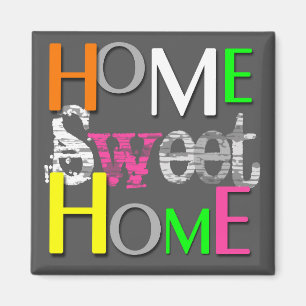 Imã Moderno Trendy Colorful Home Sweet Home