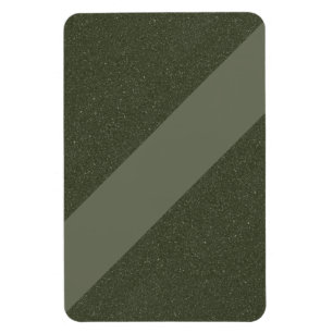Ímã Moderno Verde Musgo Diagonal – Personalizável