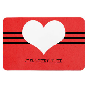 Ímã moderno vermelho de Flexi do coração