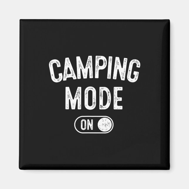 Imã Modo Acampamento Ligado Presente Divertido para Ac (Frente)