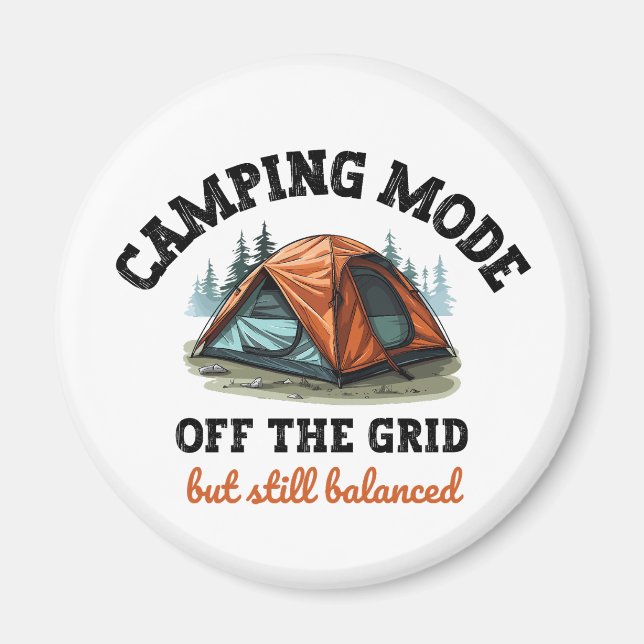 Imã Modo de Camping: fora da grade - Presente Contabil (Frente)