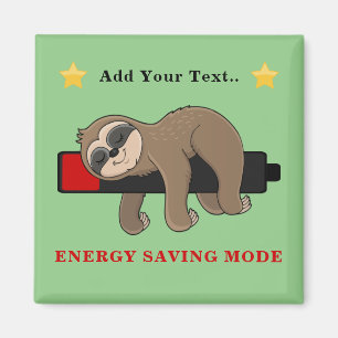 Imã Modo de economia de energia Sloth Engraçado Per