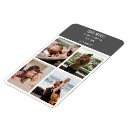 Ímã Modo de Pai Personalizado de Colagem de Fotografia
