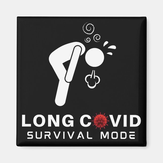 Imã Modo de Sobrevivência de LONG COVID (Frente)