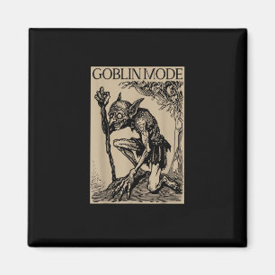 Imã Modo Duende Goblincore Estética Vintage Engraçado 