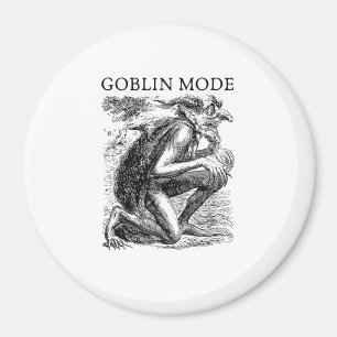Imã Modo Duende Goblincore Estética Vintage Engraçado