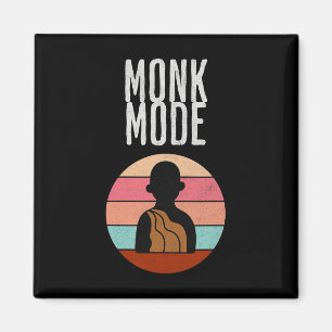 Imã Modo Monge, Zen e Yoga, Meditação, budista, Retrô