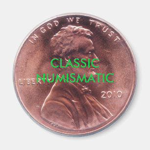 Imã Moeda de um centavo NUMISMÁTICA CLÁSSICA