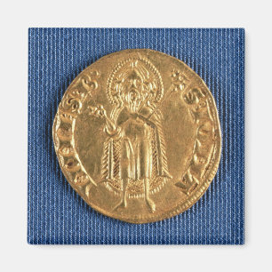 Imã Moeda Dourado, com St John o baptista, século XVI