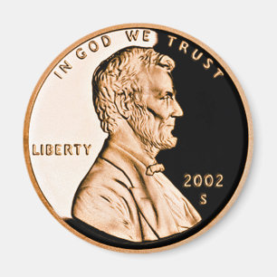 Imã Moeda Lincoln 2002 Clássica