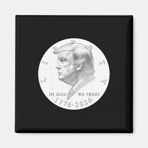 Imã Moeda Trump Um Dólar