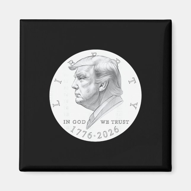 Imã Moeda Trump Um Dólar  (Frente)