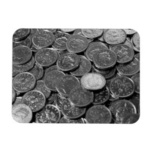 Ímã Moedas de 5 pences britânicas