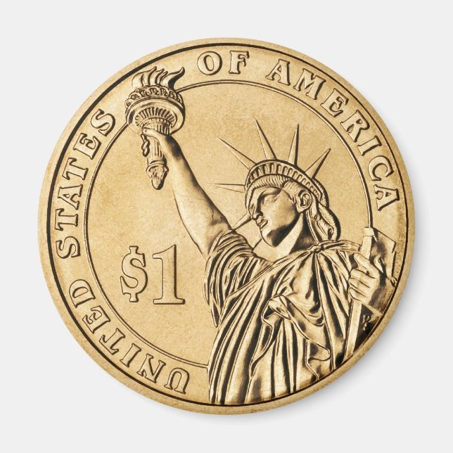 Imã Moedas de um dólar presidenciais de 2007 da Casa d (Frente)