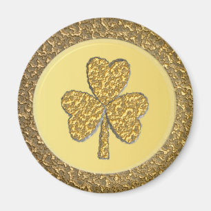 Imã Moedas Douradas de Shamrock
