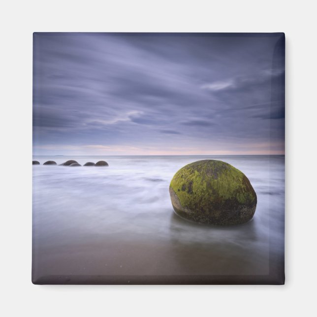 Imã Moeraki Boulders Sunrise Seascape (Frente)