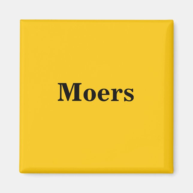 Imã Moers Magnet Schild Dourada Gleb (Frente)