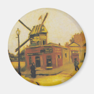 Imã Moinho de Vento de Paris de Van Gogh Vintage