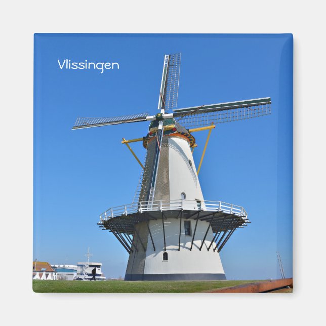 Imã Moinho de vento em Vlissingen, Holanda (Frente)