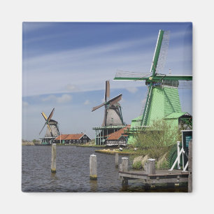 Imã Moinho de vento, Zaanse Schans, Holanda, Países Ba